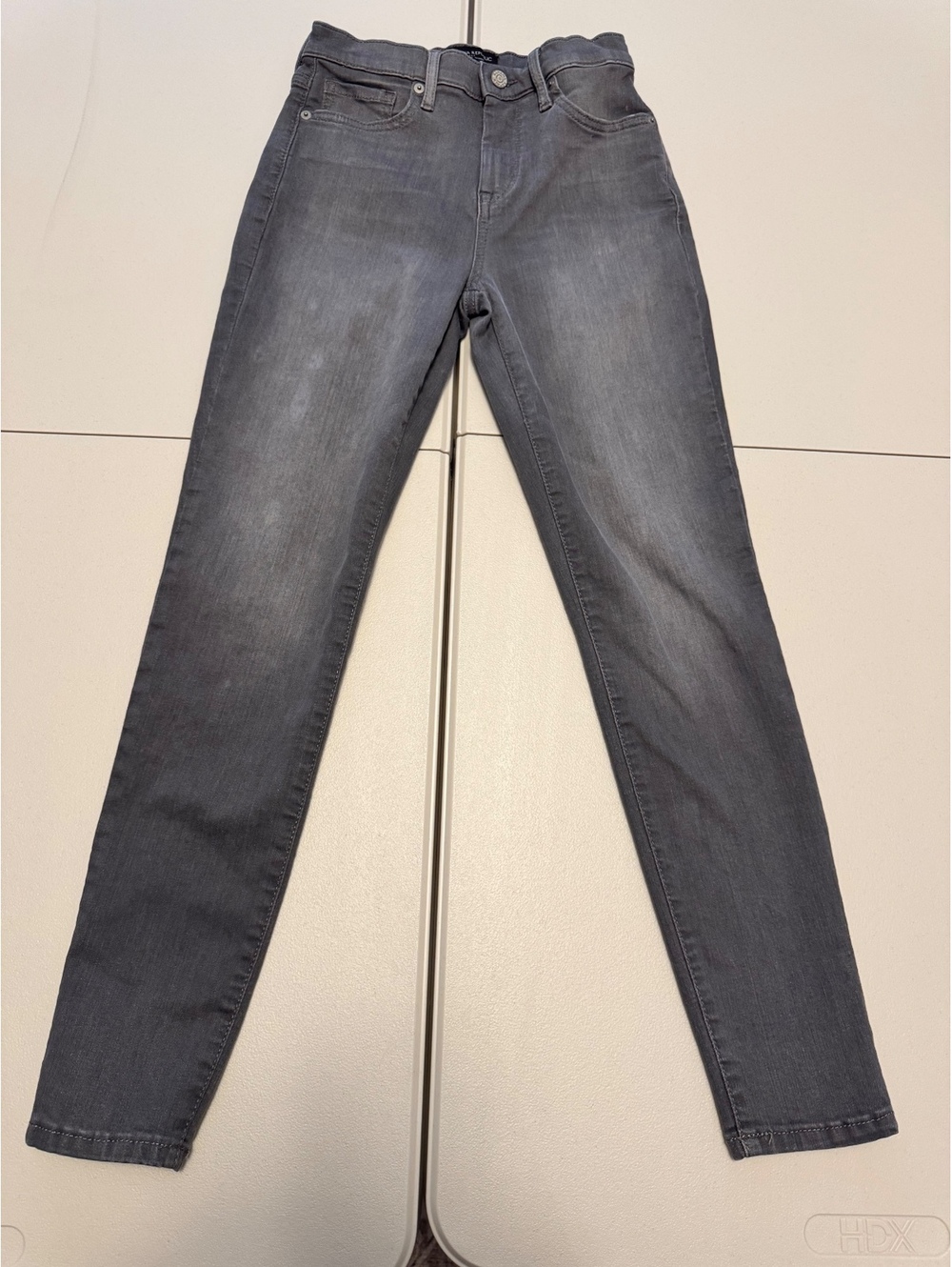 Banana Republic women’s High-Rise Skinny Jeans in Gray, Size 25/0